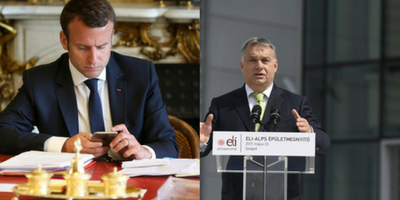 Orbán v. Macron: central force field